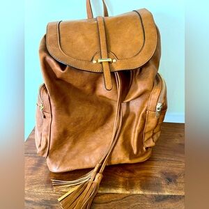 Faux Leather Backpack